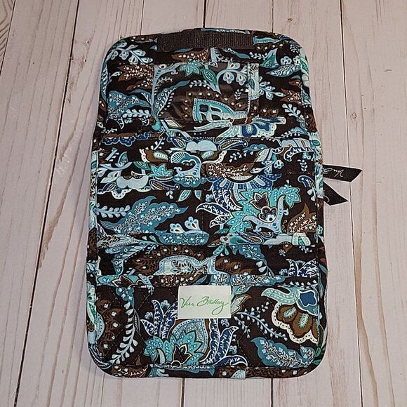 Vera Bradley Retired Java Blue Tri Fold Wallet, Excellent Condition - Picture 1 of 8